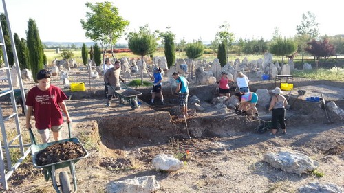 El primer día de excavación