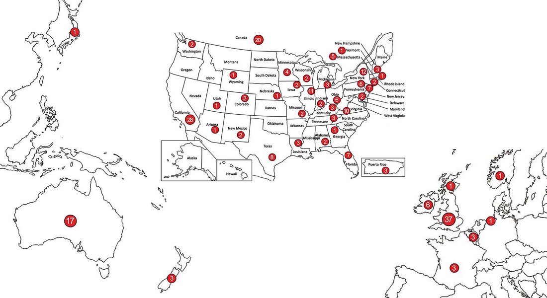 Countries of our foreign students